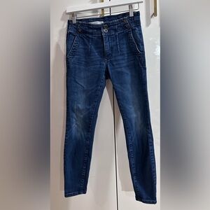 Pilcro and the Letterpress Dark Blue Skinny Jeans